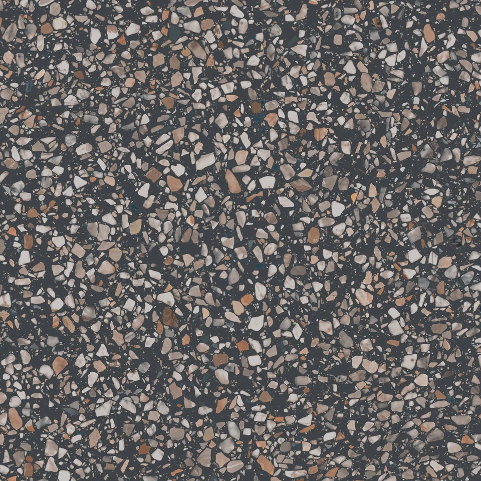 Бричиола чёрный матовый обрезной 60x60x0,9