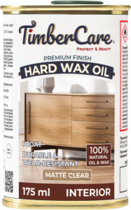 Защитное масло с твердым воском TimberCare Hard Wax Oil (цвет: прозрачный матовый), банка 0,175л