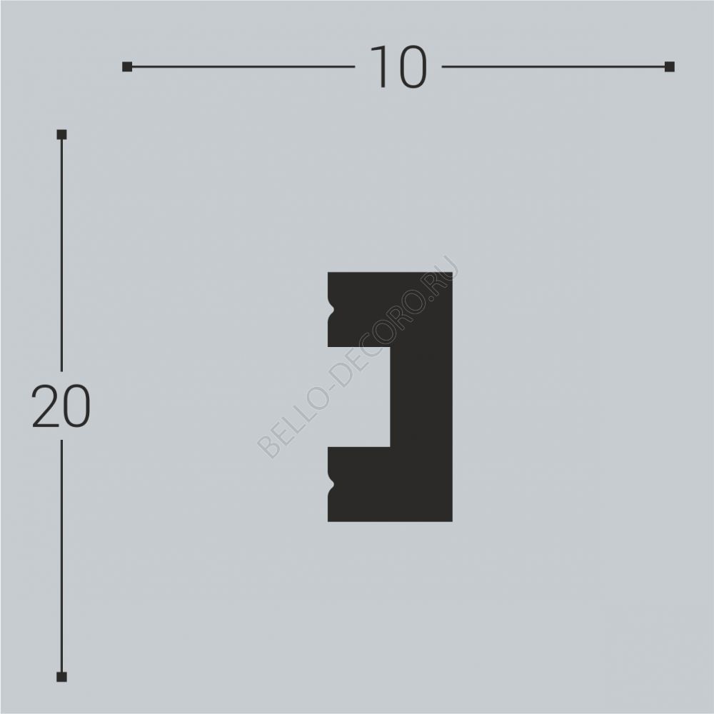 bello deco Молдинг  М 19 (20х10)