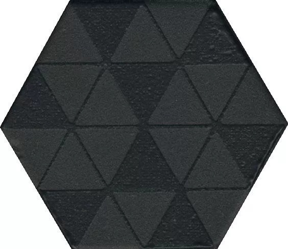 Декор Агуста черный матовый 6x5,2x0,69