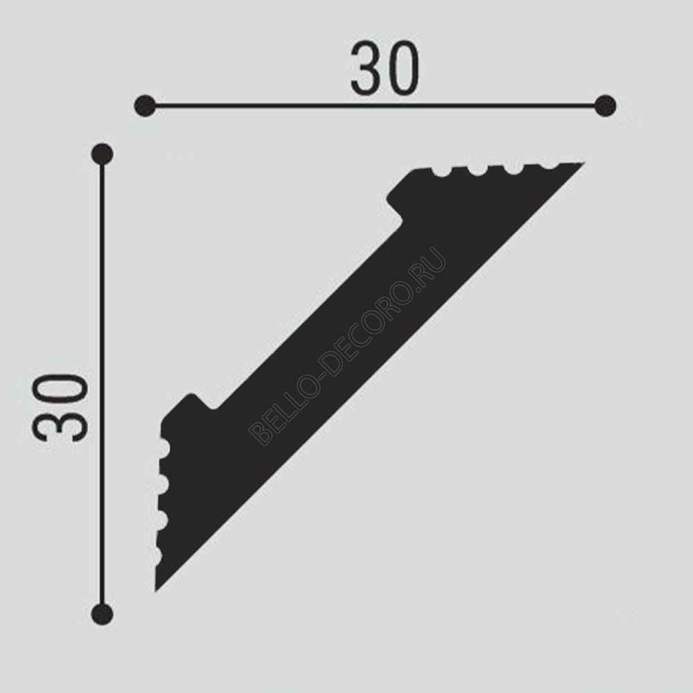 Карниз Bello-Deco   К 15 (30х30)