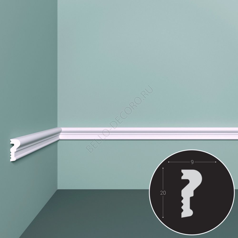 bello deco Молдинг М 2 (20x9)