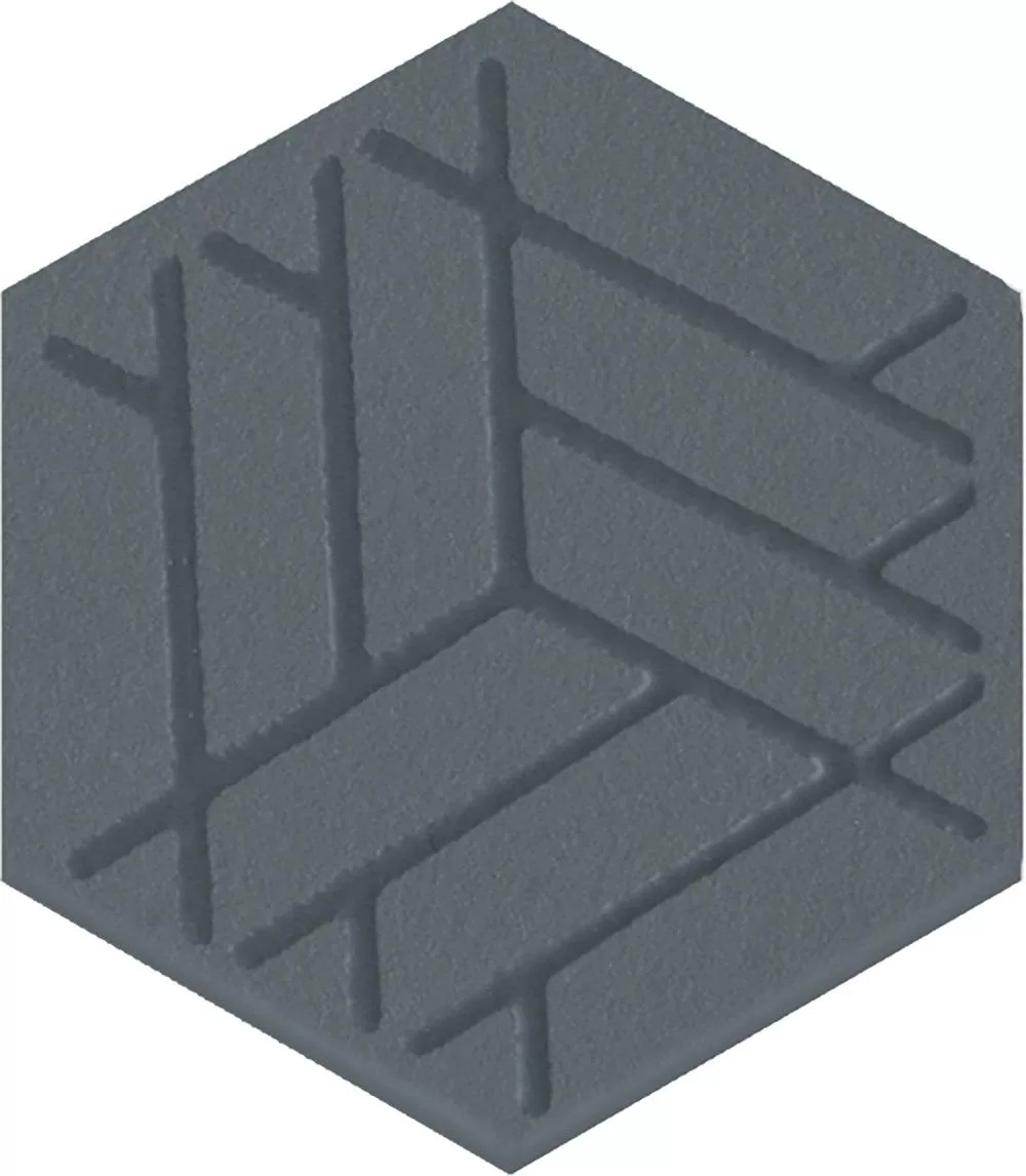 Декор Агуста синий матовый 6x5,2x0,69