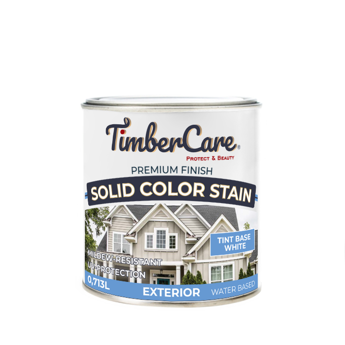 Покрытие суперстойкое кроющее TimberCare Solid Color Stain (цвет: Белый/ White base)