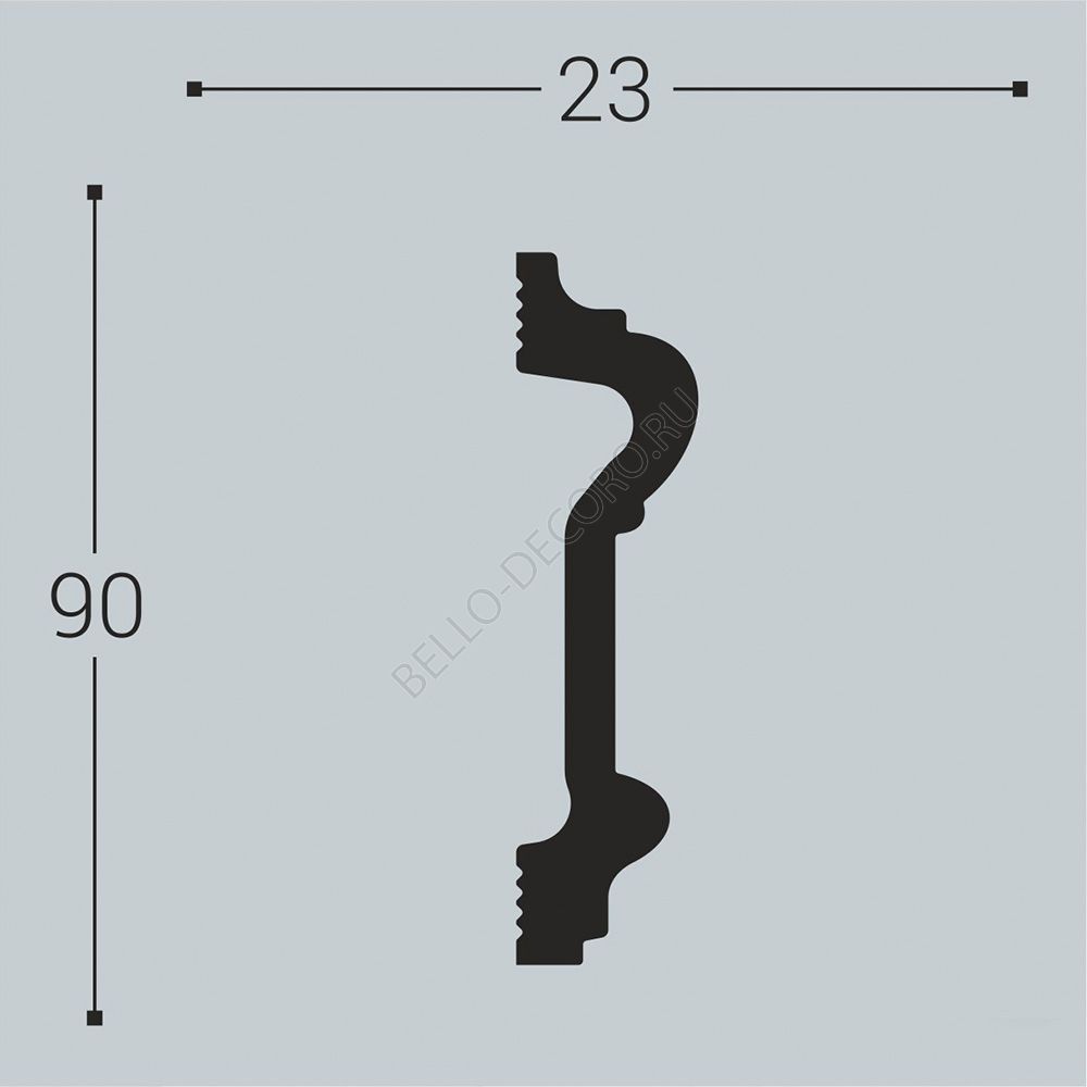bello deco Наличник   Н 1  (90х23)
