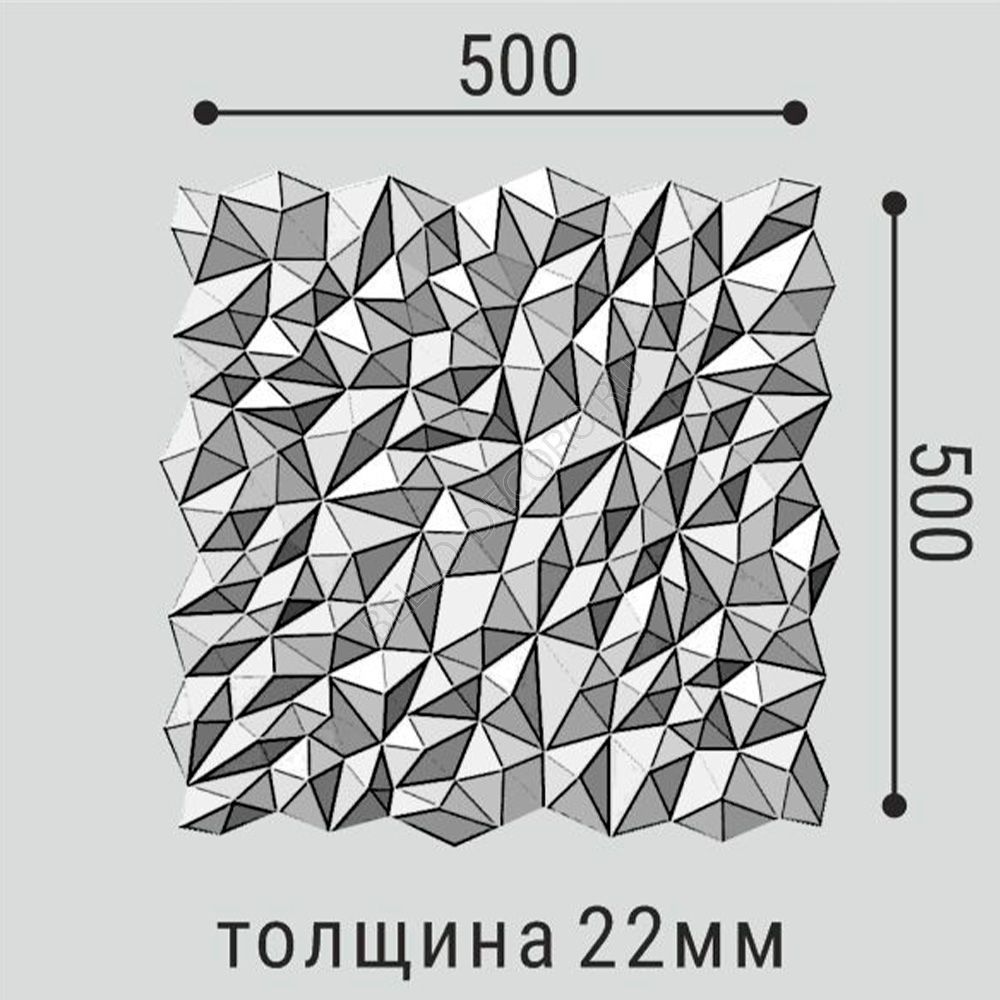 3D панель Bello Deco   СП 15/500*500