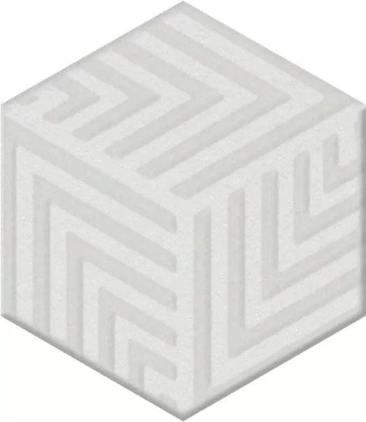 Декор Агуста белый матовый 6x5,2x0,69