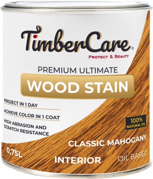 Тонирующее масло TimberCare Wood Stain (цвет: Классический махагон/ Classic mahogany), банка 0,2л