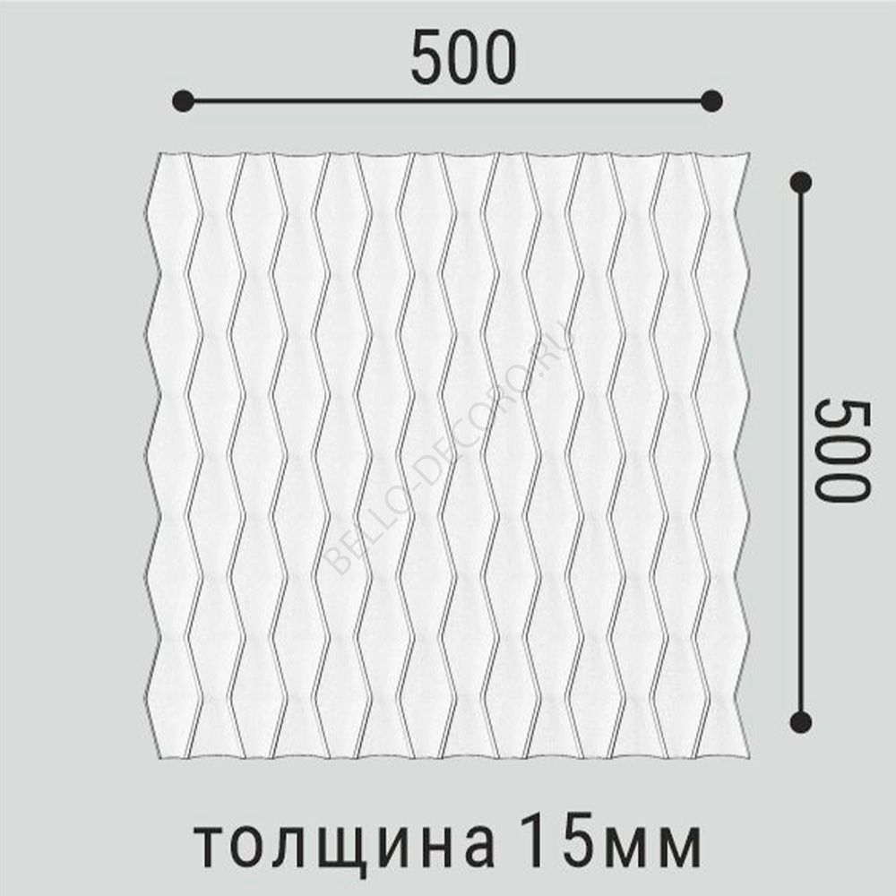 3D панель Bello Deco  СП 17/500*500