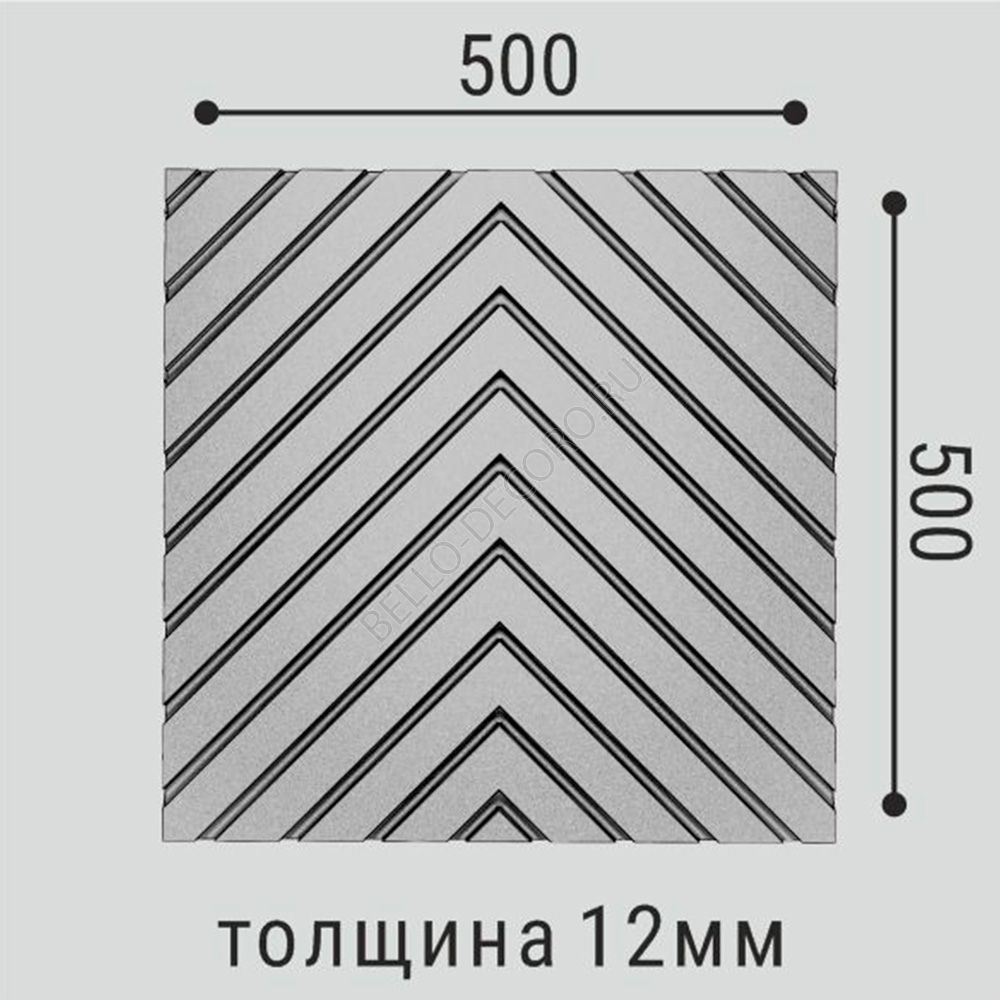 3D панель Bello Deco   СП 14/500*500