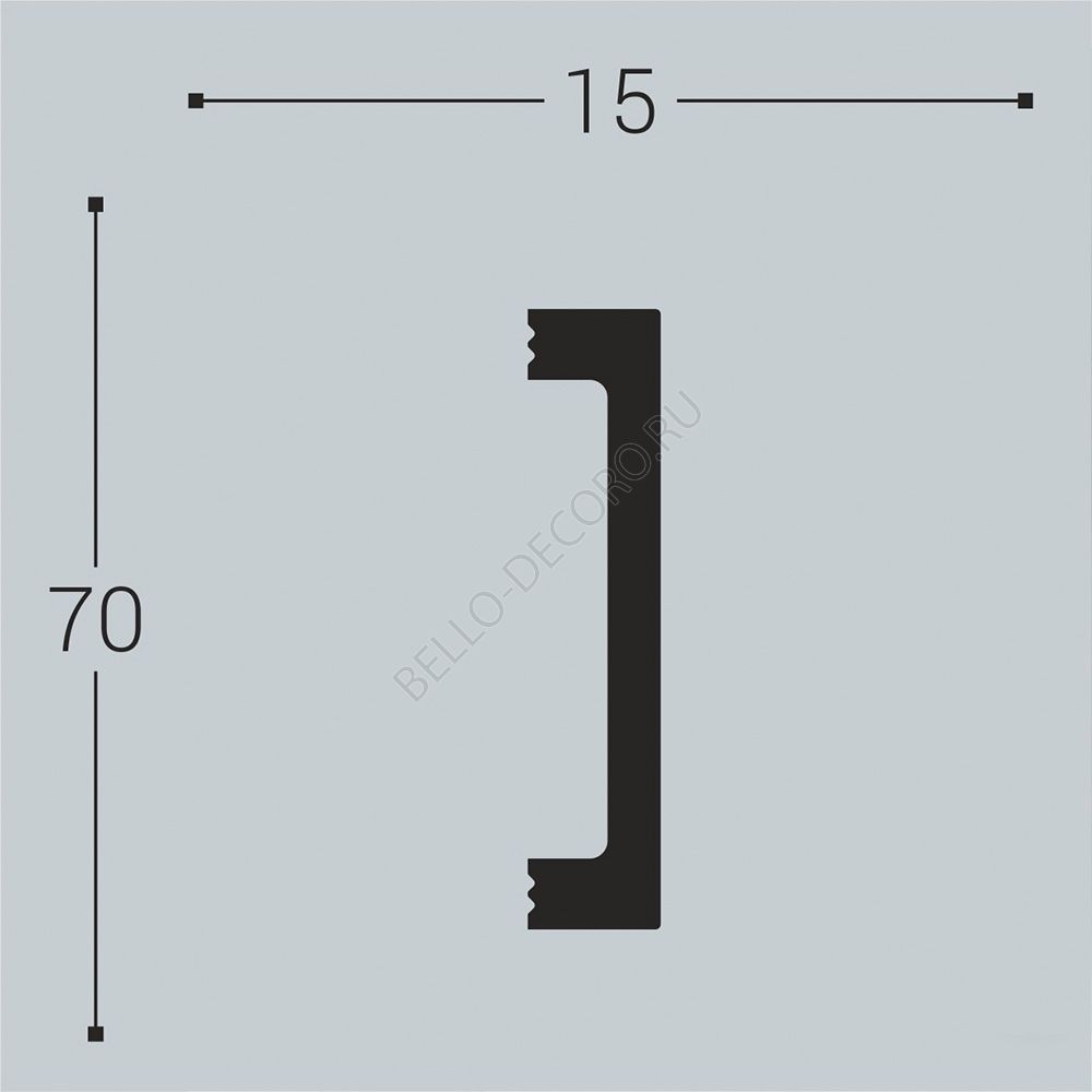 bello deco Наличник   Н 17  (70х15)