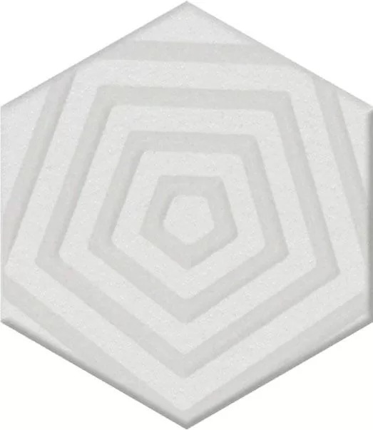 Декор Агуста белый матовый 6x5,2x0,69