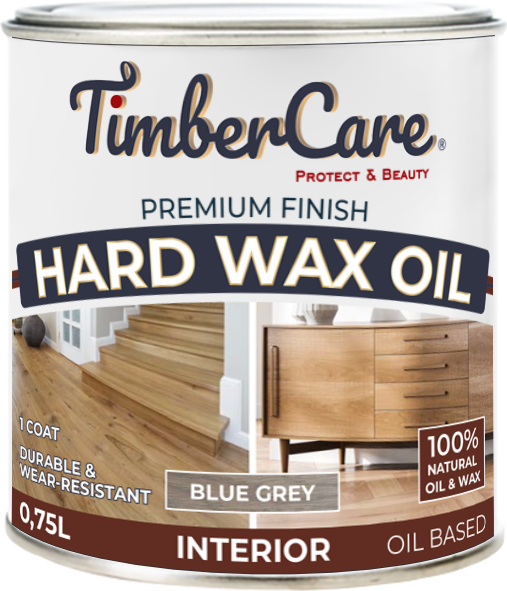 Защитное масло с твердым воском TimberCare Hard Wax Oil (цвет: Серый холод/ Blue gray), банка 0,175л