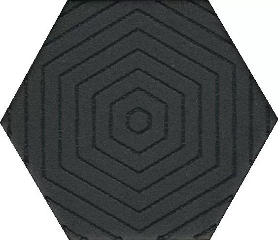 Декор Агуста черный матовый 6x5,2x0,69